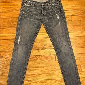 7 For All Mankind Josefina Skinny Boyfriend Distressed Jeans - Size 28